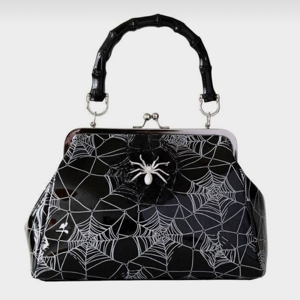 Banned Alternative spider crossbody bag